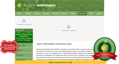 Desktop Screenshot of biodieseltechnologiesindia.com